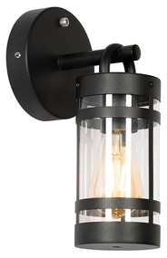 Zewnetrzna Lampa ścienna zewnętrzna czarna IP44 z czujnikiem zmierzchu - RubenPrzemysłowy Oswietlenie zewnetrzne