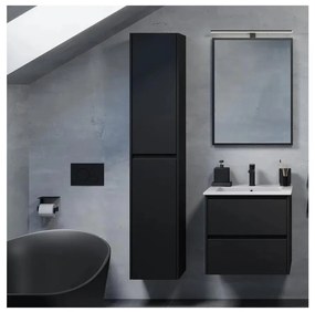 Szafka łazienkowa MOLDE 174 cm czarna
