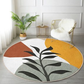 Okrągły dywan odpowiedni do prania i robotów sprzątających ø 80 cm Comfort – Mila Home