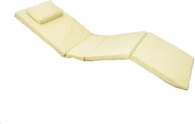 Poduszka na leżak Garth - kremowe