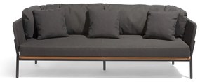 Ciemnoszara sofa ogrodowa Omer – Diphano