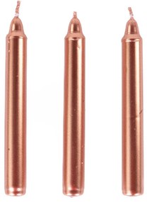 Metaliczne świece stołowe z parafiny, 10 cm