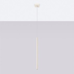 Lampa wisząca nowoczesny Brill, stal - 1 źródło światła 4000K - L.8 x H.114 cm - beżowy