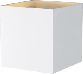 Lampa ścienna zewnętrzna biała z wbudowanym LED 2-światła IP54 - Edwin