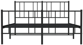 Czarne metalowe łóżko industrialne 120x200cm Romser