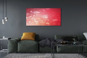 Obraz drukowany na płótnie Miłość na Czerwonym Tle