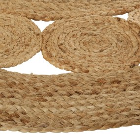 Dywan dekoracyjny z juty, Ø 120 cm, okrągły