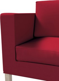 Pokrowiec na sofę Karlanda 2-osobową nierozkładaną, krótki kolor czerwony tkanina strukturalna