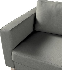 Pokrowiec na sofę Karlstad 3-osobową nierozkładaną, krótki kolor szary tkanina strukturalna