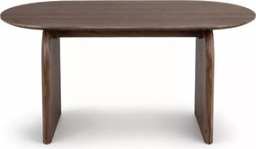 Stół owalny Maxim 190 cm orzech MDF nowoczesny stół do jadalni salonu stabilny design