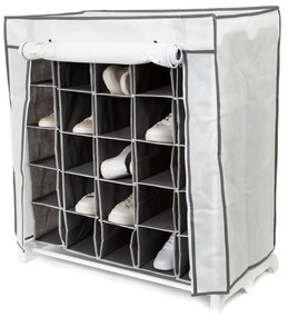 Materiałowa szafka na buty z 25 przegródkami Compactor Shoes