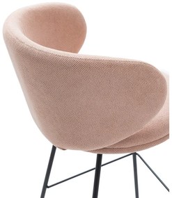 Jasnoróżowe hokery zestaw 2 szt. (wysokość siedziska 65 cm) Rush – Marckeric