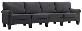 Czteroosobowa ciemnoszara sofa - Alaia 4X