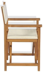 Składane tekowe krzesło reżyserskie Limo