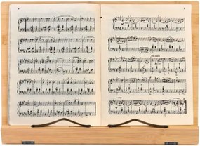 Stojak na książki, bambusowy, wymiary: 39 x 28 x 4,2 cm