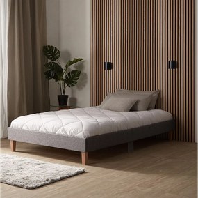 Rama łóżka 120x200 cm, tapicerowana, szara