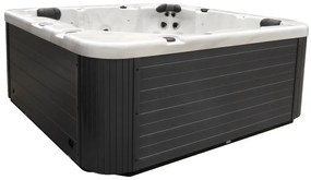 JACUZZI OGRODOWE PREMIUM WANNA  SPA 5-OSOBOWA WHITE OBUDOWA BROWN 195x195 CM