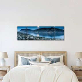 Obraz nocnego krajobrazu, Islandia (170x50 cm)