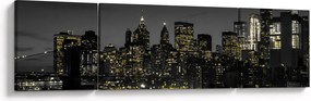 Obraz nocnej metropolii (170x50 cm)