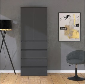 Szafa antracyt 74x40x191.5 claus