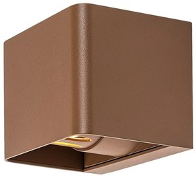 Rabalux 77169 zewnętrzna lampa ścienna LEDHallstatt, 10 W, brązowa