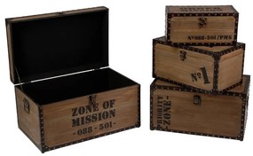 Organizery dekoracyjne FACTORY, komplet 3 sztuk