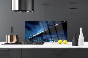 Panel Szklany do Kuchni Panorama Nowoczesnego Mostu