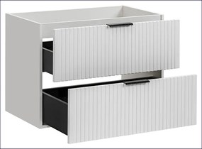 Biała szafka na umywalkę z szufladami 80 cm W5-Z11