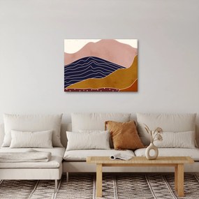 Obraz - Słońce nad górami (70x50 cm)