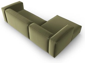 Zielony aksamitny narożnik Mackay – Cosmopolitan Design
