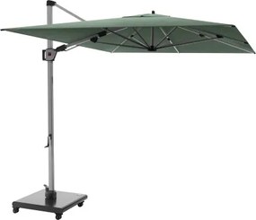 HYPERION 330 x 240 cm – luksusowy, huśtawkowy parasol ogrodowy z bocznym drążkiem : Kolor parasola - Aloes