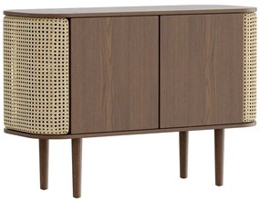 Brązowa niska komoda w dekorze dębu 109x75 cm Treasures – UMAGE