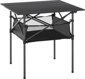 Outsunny aluminiowy składany stół kempingowy, 70 cm x 70 cm x 69 cm