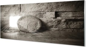 Szklany Panel Mistyczne Światło w Jaskini