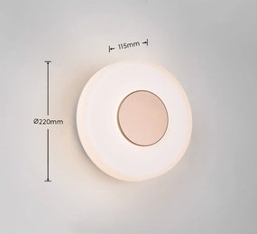 Beżowy kinkiet LED ze ściemniaczem ø 22 cm Celeste – Trio