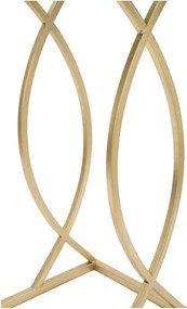 Stolik ze szklanym blatem 25.5x45.5 cm Glam – Mauro Ferretti