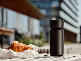 Czarny kubek termiczny ze stali nierdzewnej 400 ml Singles – Zone