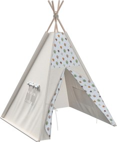 Tipi kolor brązowy tkanina wzorzysta