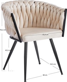 Krzeso Widny z czarnego aksamitu