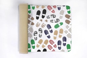 Dywanik łazienkowy antypoślizgowy Dywanik łazienkowy antypoślizgowy Ślady butów