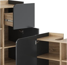 Zestaw mebli łazienkowych sonoma/antracyt 60x35x65 karen