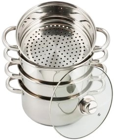 Komplet garnków na parę 5 elementów 24cm L9-C34