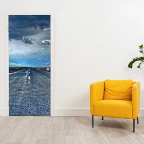 Fototapeta na drzwi - Droga w burzy (95x205cm)
