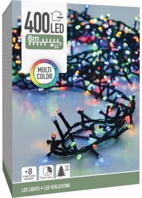 Świąteczny łańcuch świetlny Twinkle kolorowy, 400 diod LED, M