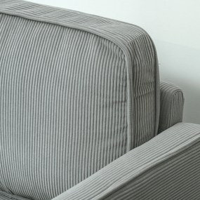 HOMCOM Dwuosobowa sofa z miejscem do przechowywania i solidnymi drewnianymi nogami, do salonu, sypialni, 117 x 63 x 79 cm, Jasnoszary