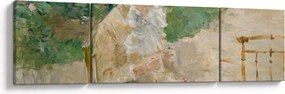 Obraz - Berthe Morisot, Young Woman Knitting, reprodukcje (170x50 cm)