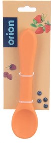 Pomarańczowa łyżeczka dla dzieci z silikonu – Orion