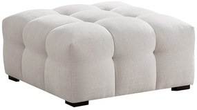 Puf z beżową melanżową tapicerką - DILOME Pascala Morabito