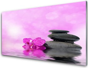 Panel nad blat kuchenny Różowy Kwiat W Stylu Artystycznym