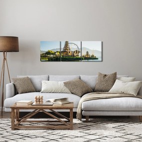 Obraz góry Batur (z zegarem) (90x30 cm)